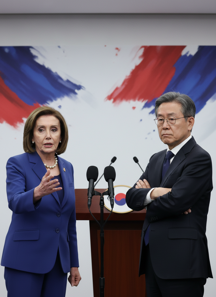 펠로시, ICE 요원 체포 촉구…이재명 정부 반발