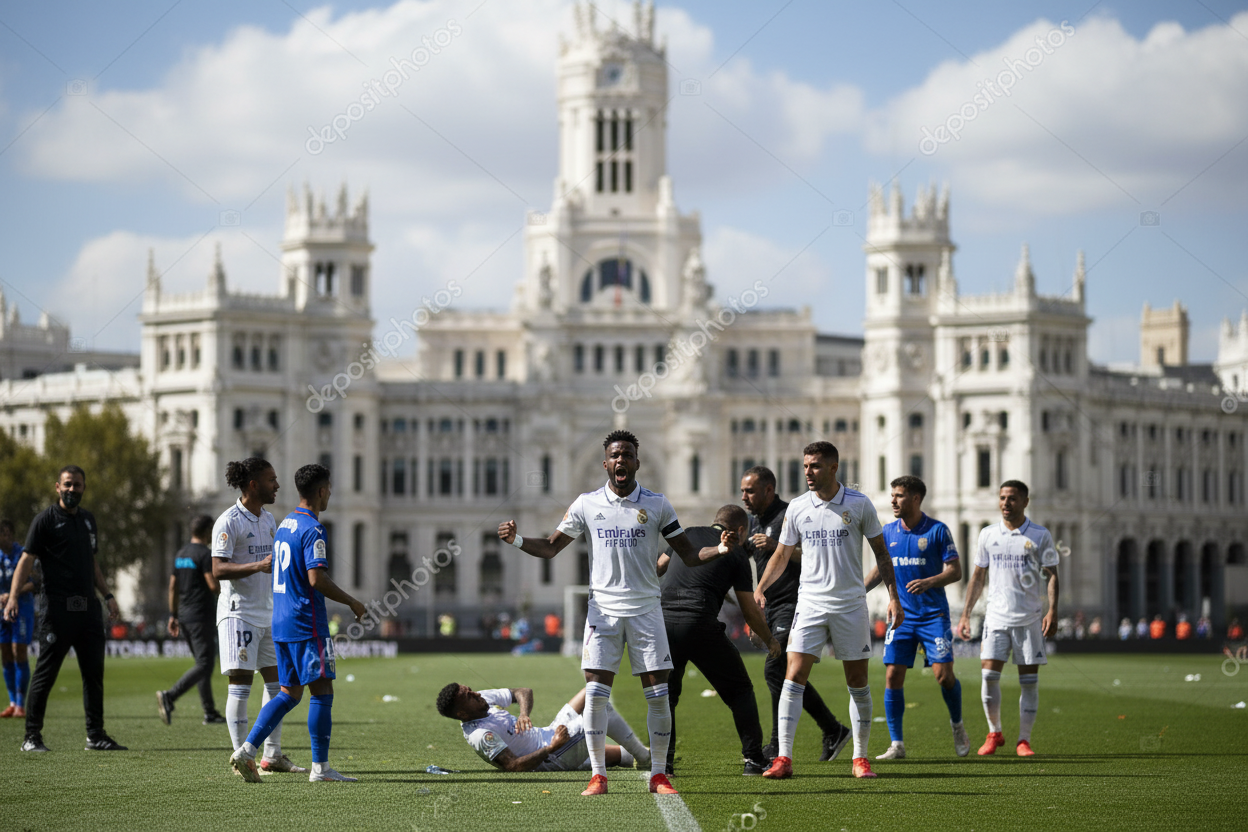 비니시우스, 레알 승리 후 이적 선언…경기장 난투극