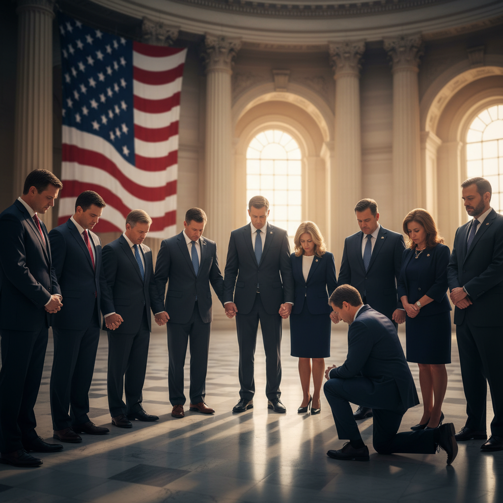 미국 Freedom Caucus, 정치폭력 종식 기도