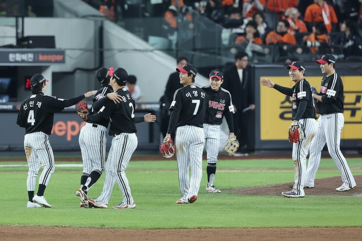 LG, 9회 6득점 폭발! 김현수 3안타 3타점 맹활약