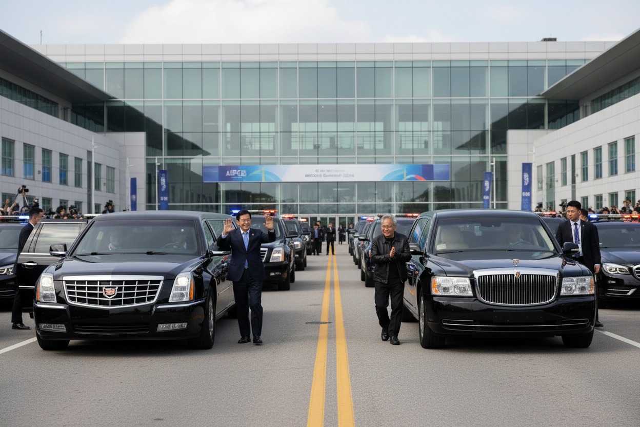 APEC, 이재명 '비스트' vs 시진핑 '훙치' 의전차량 경쟁