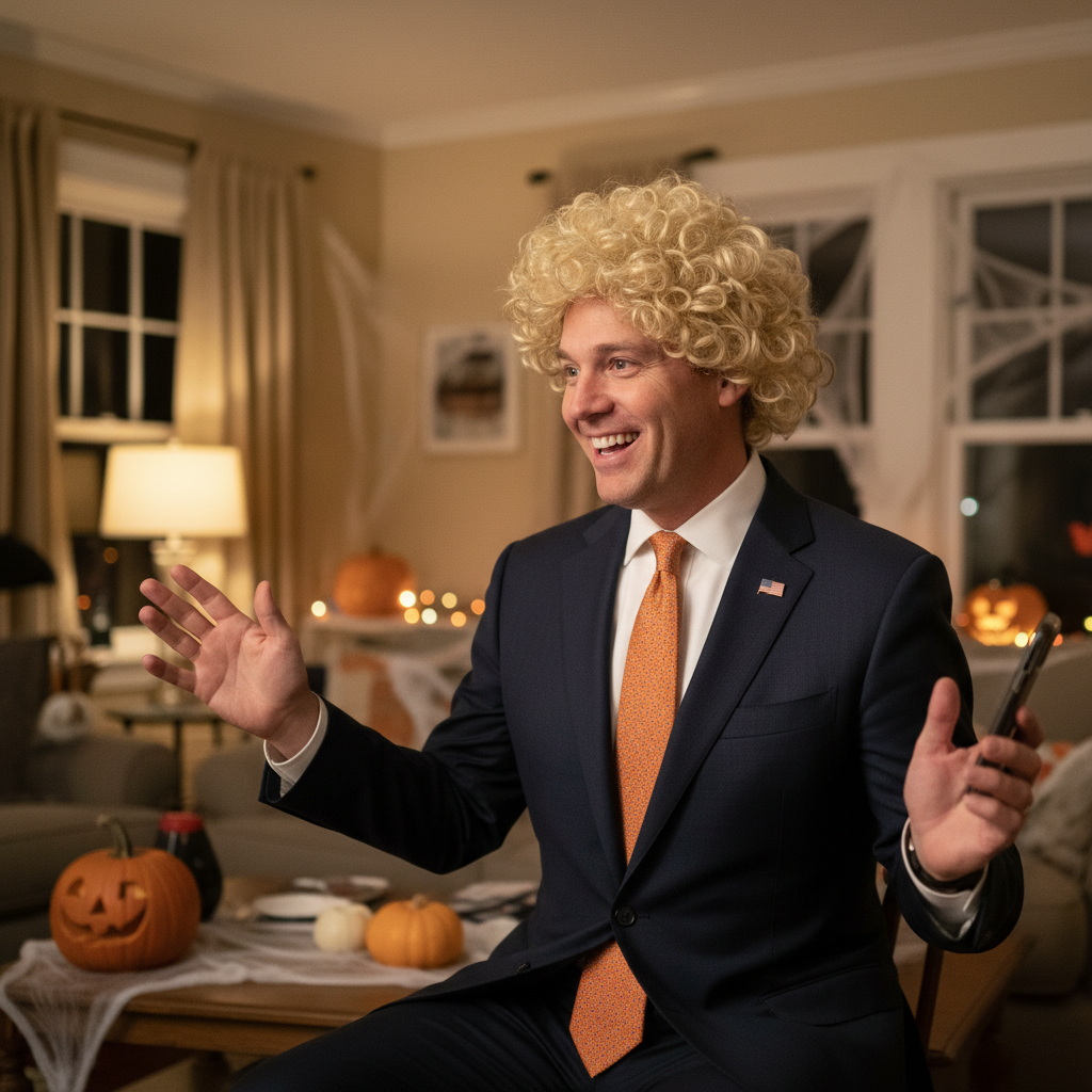 JD Vance, 가발 영상으로 할로윈 '인싸' 등극