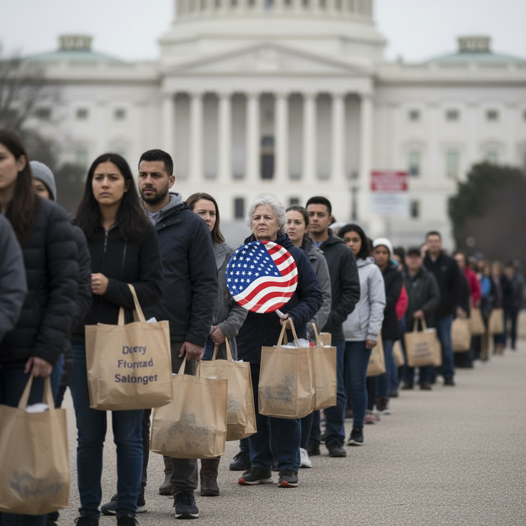 정부 셧다운 장기화, 수백만 명 식량 지원 위기