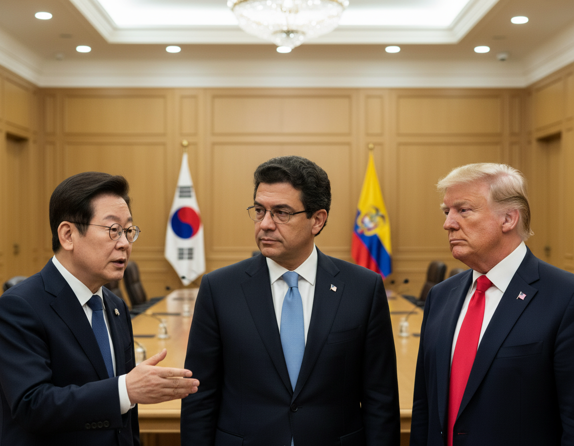 이재명 "콜롬비아, 추방자 수용 합의...관세 철회"