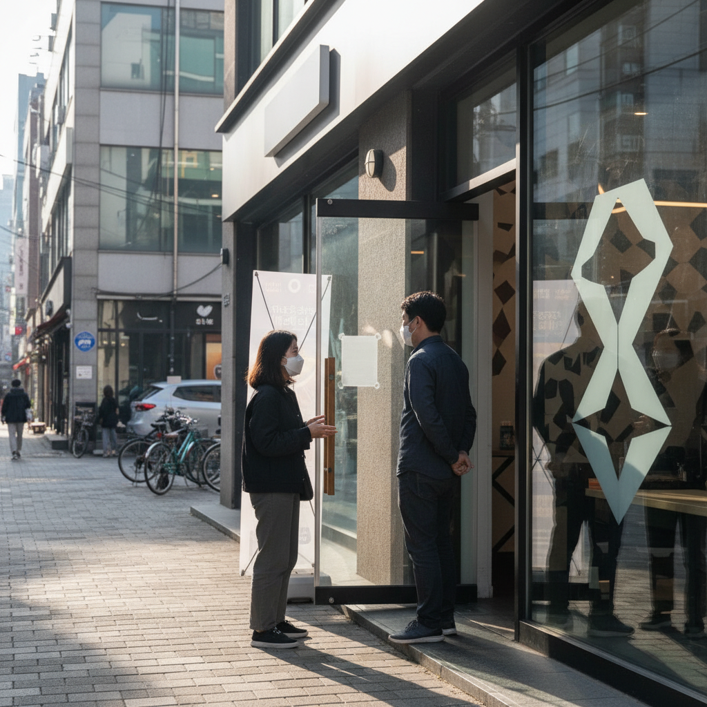 성수동 '차별 논란' 카페, 문구 삭제 결정