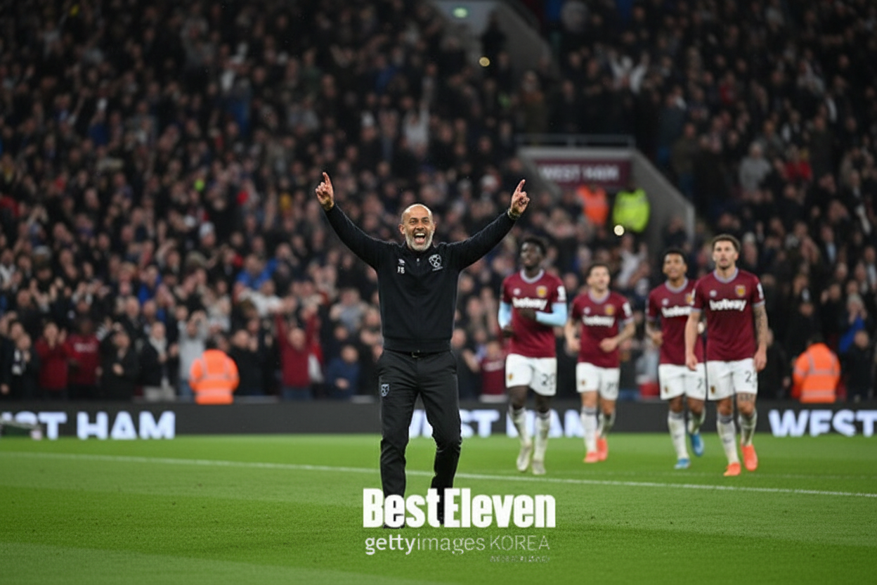 산투 감독, 웨스트햄 부임 첫 승! 뉴캐슬 꺾고 '웃음'