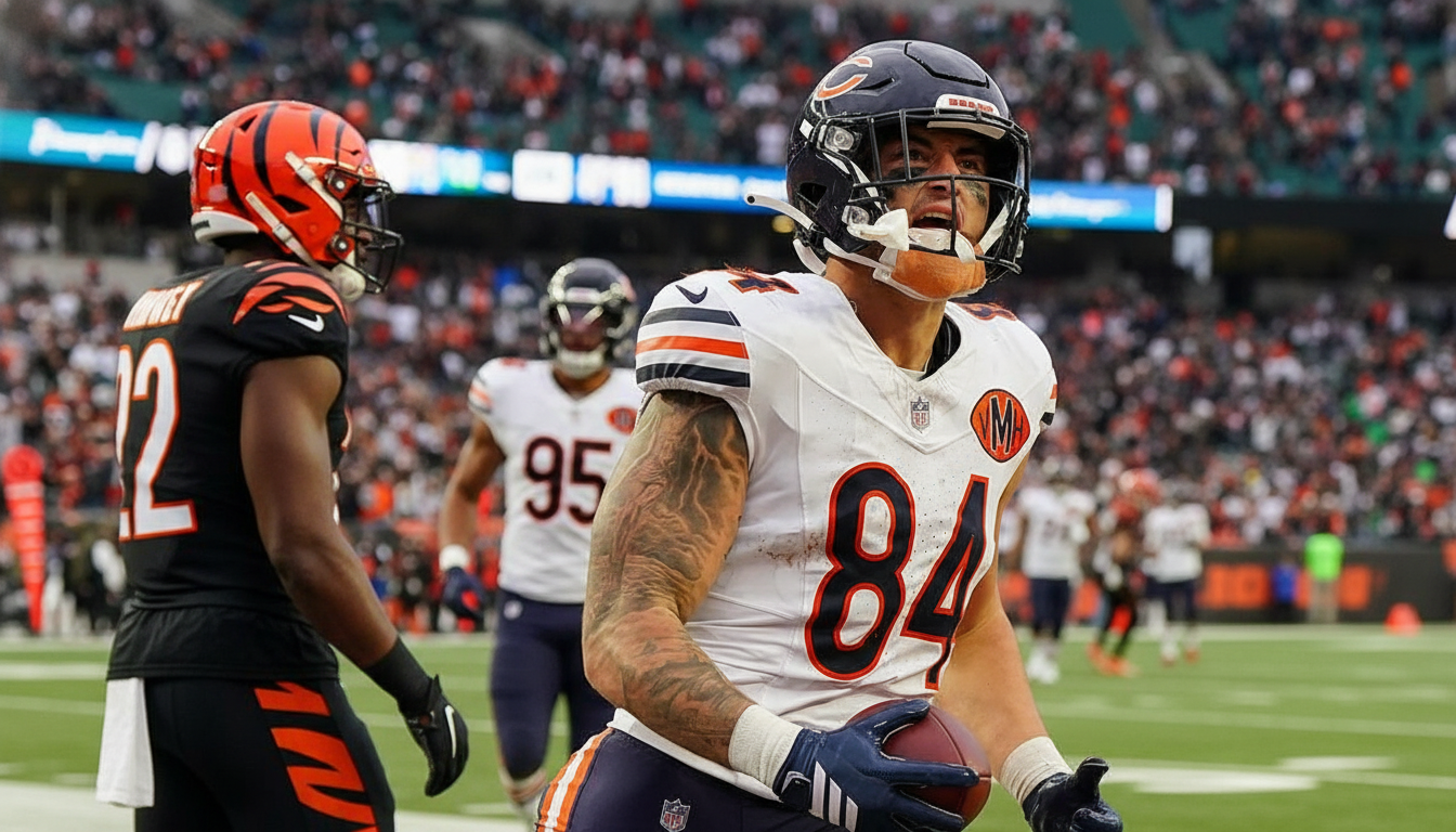 윌리엄스 활약! Bears, Bengals에 극적 승리