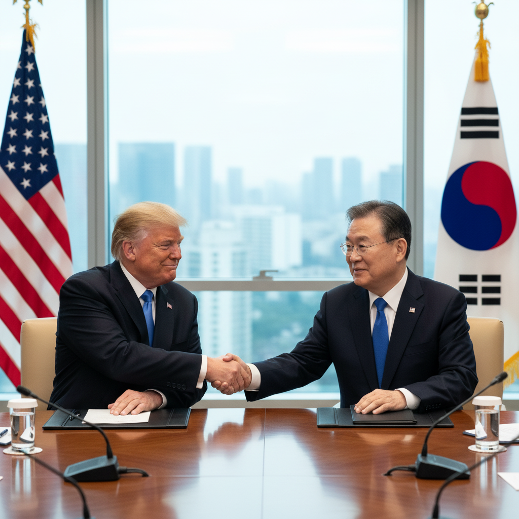 미국 대통령 트럼프, 이재명 대통령과 회담