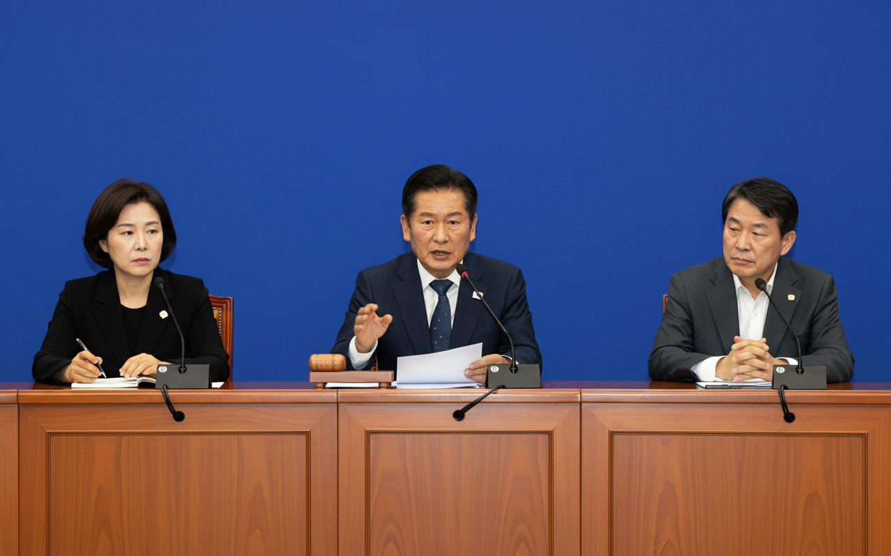 정청래 "국민의힘, 내란정당 해산 공포 느껴야" 발언