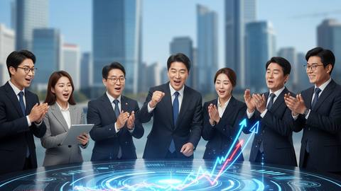 한화오션 주가 급등, 장중 최고가 경신