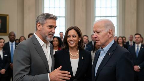 조지 클루니 "해리스 부통령 지명은 실수" 논란