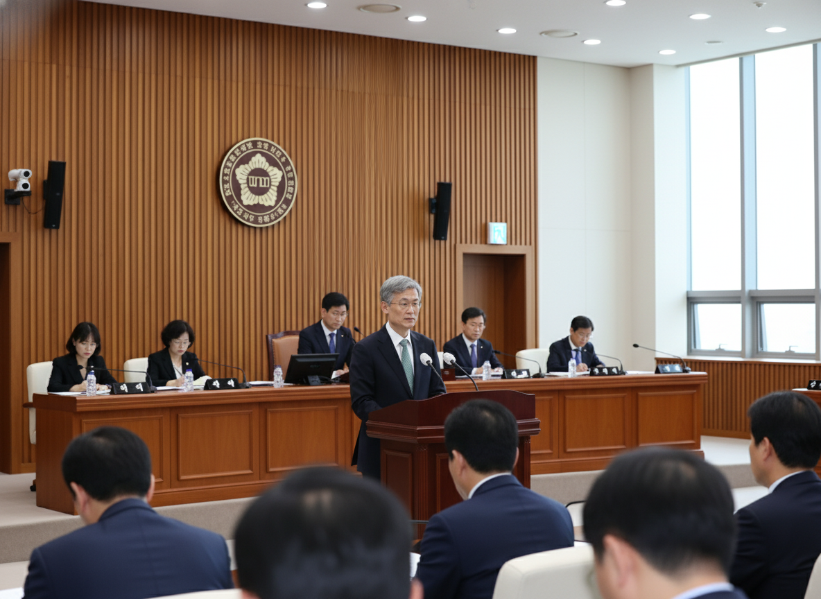 조희대 대법원장, 국회 법사위 국정감사장 출석